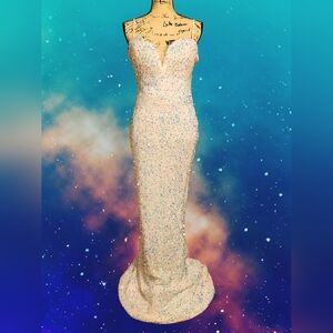 Missord White Sequin Mermaid Gown